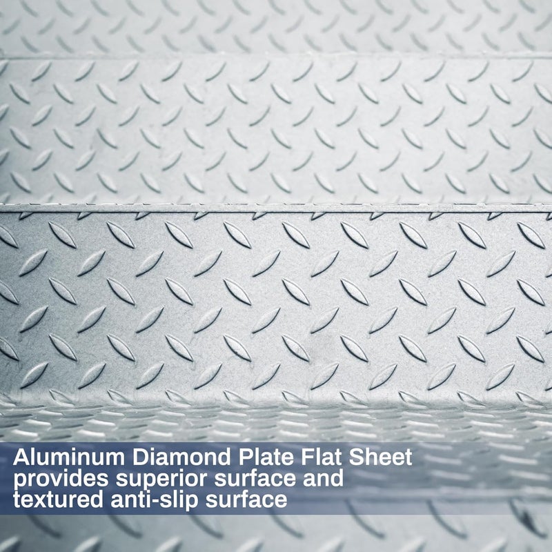 Yaocom 1.97" x 1.97" x 47.3" Aluminum Diamond Plate Angle. 063 Inch 16 Gauge Metal Wall Edge Corner Protector Guard - Image 5